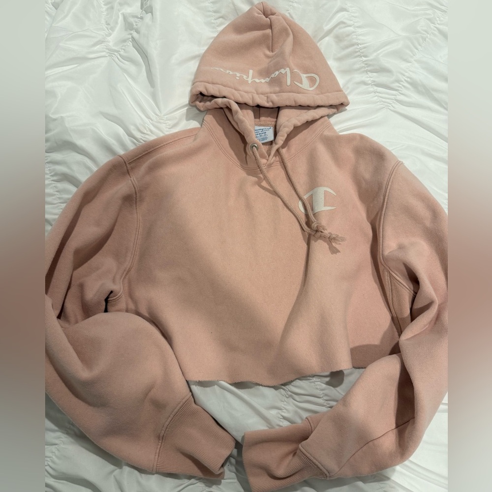 Champion Women's Blush Cropped Hoodie